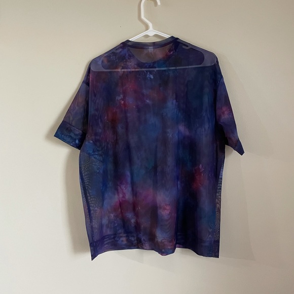 NWT Athleta Mesh Oversized Print Tshirt XXS - Picture 4 of 7